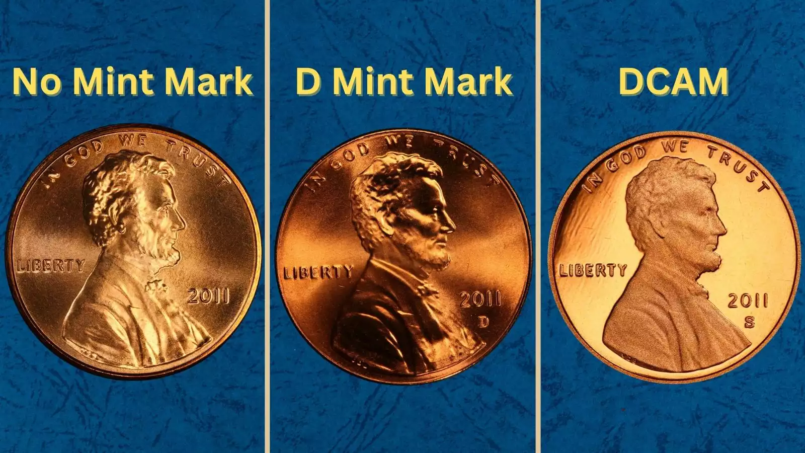 2011 Lincoln cent mintage reference — Denver Mint facility or group of 2011 pennies in various grades